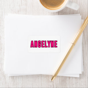 Etiqueta Nombre de Angelyne
