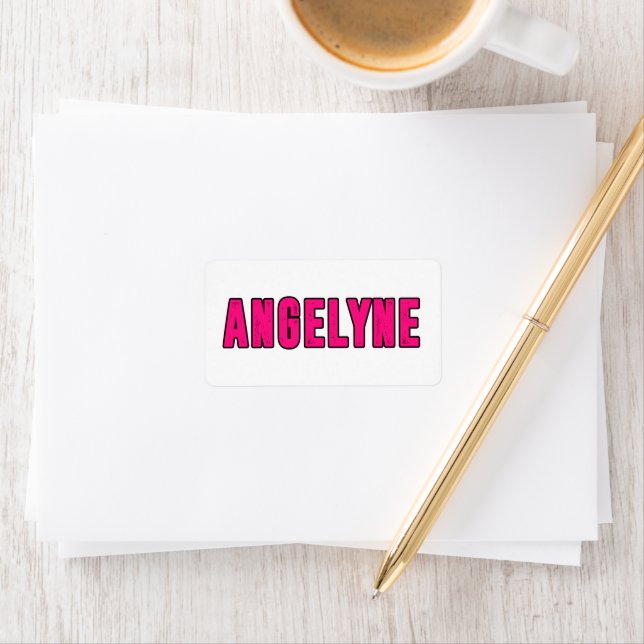 Etiqueta Nombre de Angelyne (In situ)