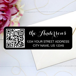 Etiqueta Nombre de código QR personalizado Texto Dirección