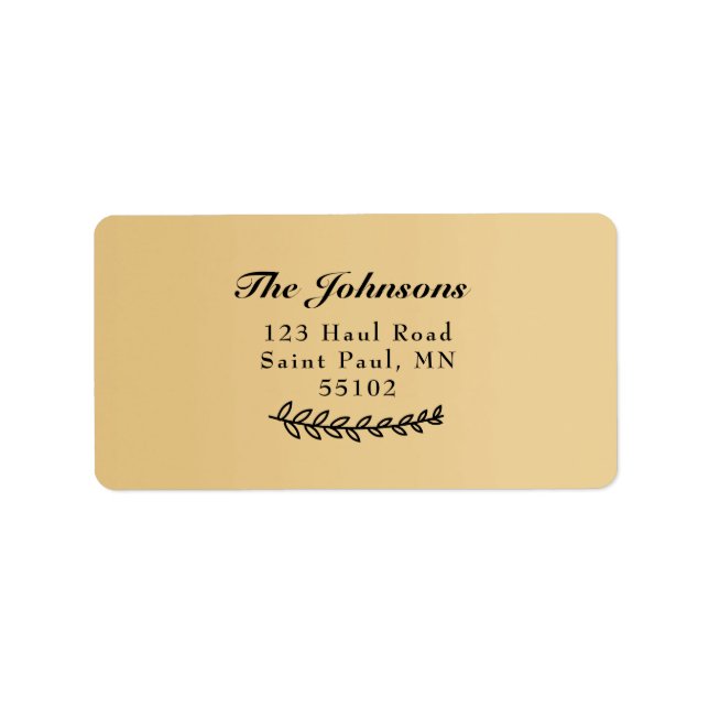 Etiqueta Nombre de familia Hojas Botánicas (Frente)