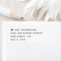 Nombre de Familia Minimalista Corazón Moderno Pers