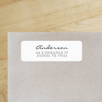 Nombre de la familia Cursiva Minimalista Anderson