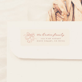 Etiqueta Nombre de la familia de las campanas de los Navida