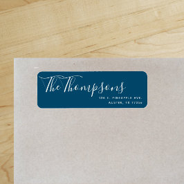 Etiqueta Nombre de la familia personalizado Apellido Ocean 