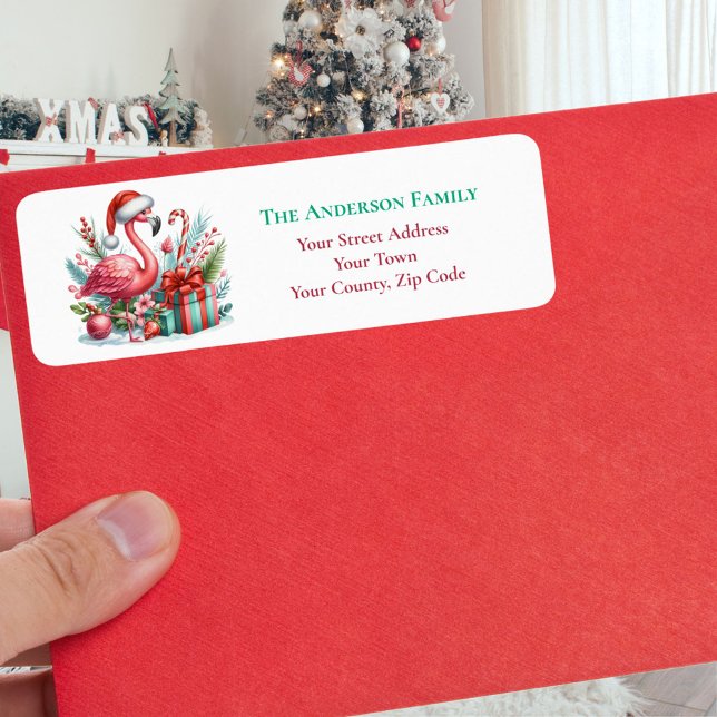 Etiqueta Nombre de la vegetación de flamencos rosados de lo (Subido por el creador)