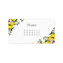 Etiqueta Nombre del aniversario de Lemon Squeeze