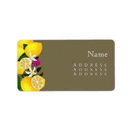 Etiqueta Nombre del aniversario de Lemon Squeeze