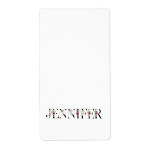 Etiqueta Nombre Jennifer
