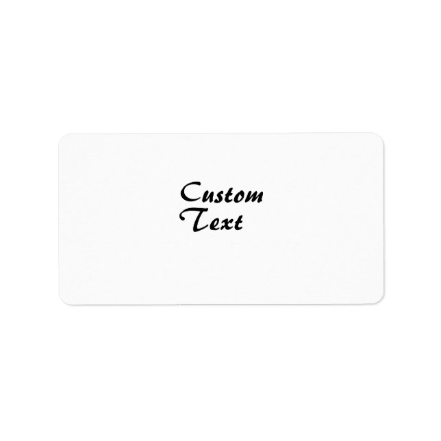 Etiqueta Nombre personalizado Texto personalizado (Frente)