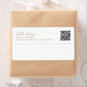 Etiqueta Nombre simple y elegante moderno