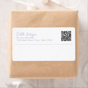 Etiqueta Nombre simple y elegante moderno