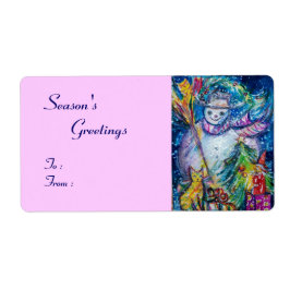 ETIQUETA NOMUJER CON ÁRBOL DE NAVIDAD, BOL Y JUGUETES