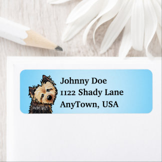 Etiqueta Norwich Terrier KiniArt Labels