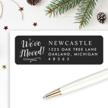 Nos hemos mudado de negro nuevo hogar elegante dir