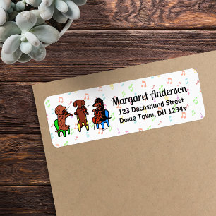 Etiqueta notas musicales de Dachshund String Trio