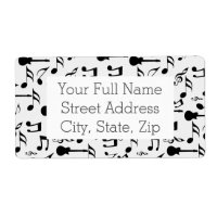 Notas musicales - Diseño de la música de hojas