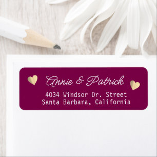Etiqueta Novia Groom Boda Love Hearts Wine