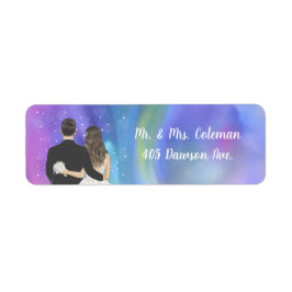 Etiqueta Novia y Novio Personalizados 