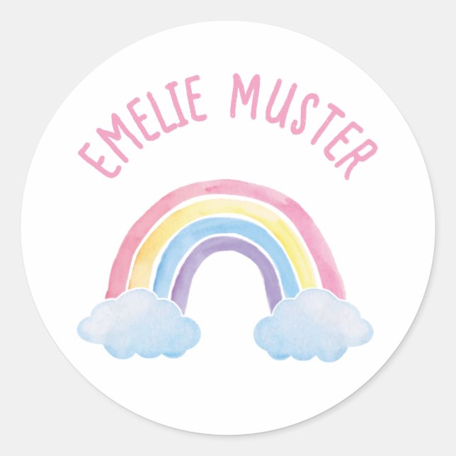 Etiqueta - Nubes arcoiris (Anverso)