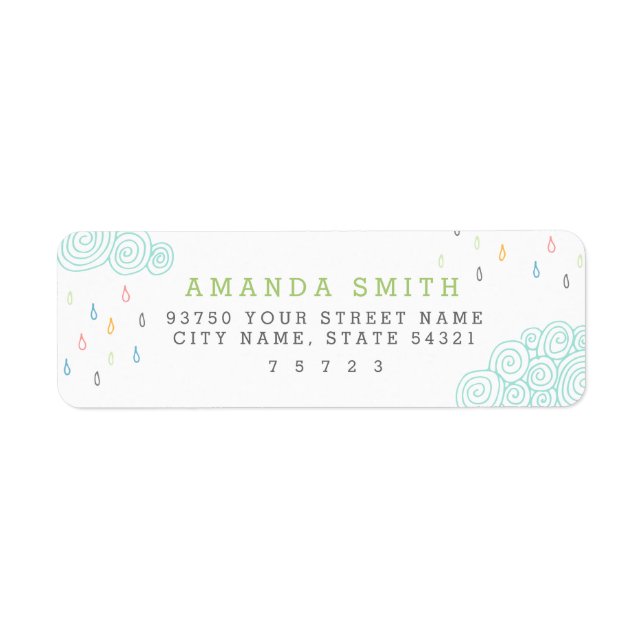 Etiqueta Nubes de lluvia (Frente)