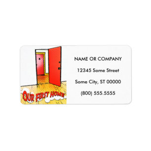 Etiqueta nuestra primera puerta de cómics casera