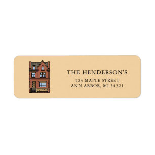 Etiqueta Nueva Casa de Vecindad Cute Hogar