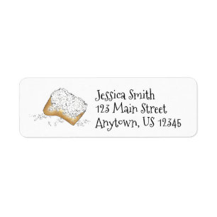 Etiqueta Nueva Orleans Louisiana NOLA Beignet Donut Pastry