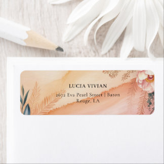 Etiqueta Nuevo capítulo comienza Libros florales Baby Showe