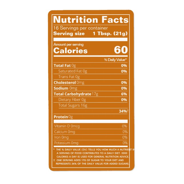 Etiqueta Nuevo producto Amber Nutrition (Frente)