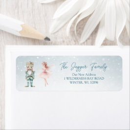 Etiqueta Nutcracker Ballerina Navidades devuelta dirección