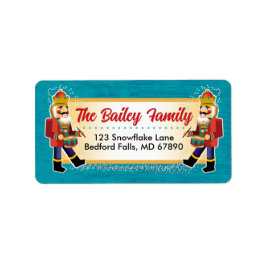 Etiqueta Nutcracker Christmas Card Address Labels