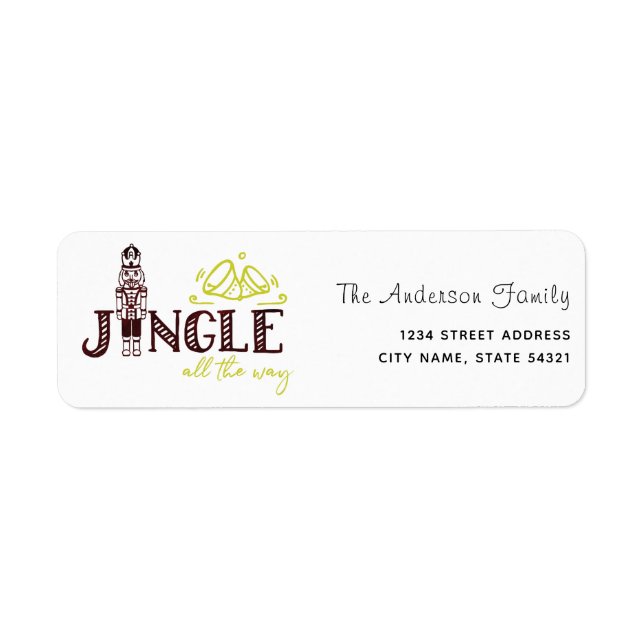 Etiqueta Nutcracker Label Jingle (Frente)
