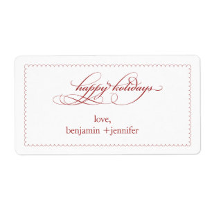 etiqueta o etiqueta de regalo de vacaciones