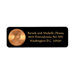 Etiqueta Obama 2012 Penny