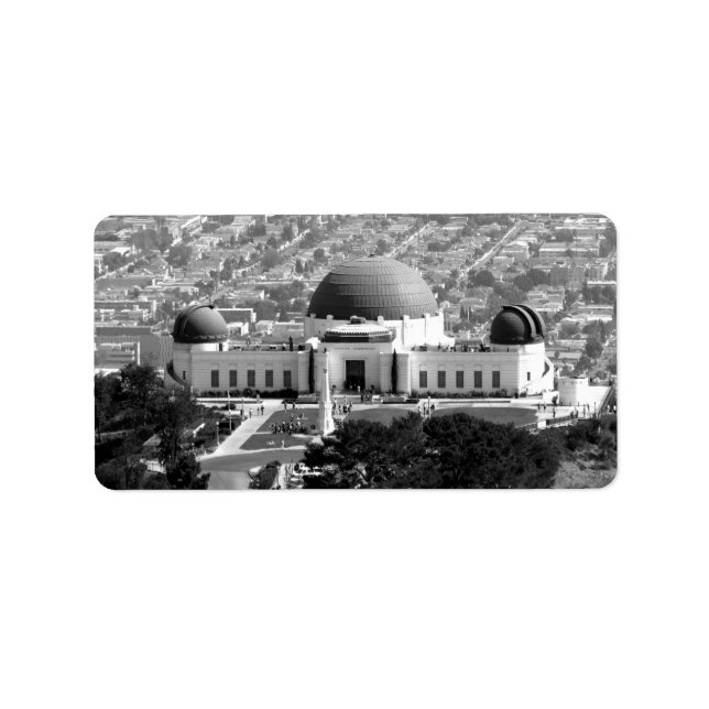 Etiqueta Observatorio Griffith (Frente)