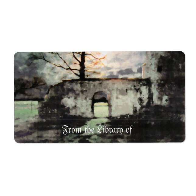 Etiqueta Obstaculizando la placa de reserva terrestre (Frente)