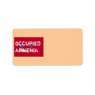 Etiqueta Occupied Armenia Address Label