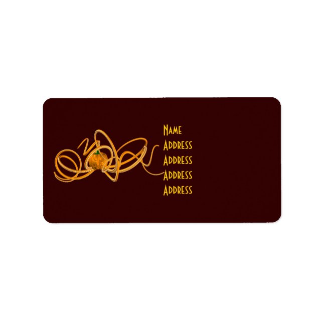 Etiqueta Octopus naranja (Frente)