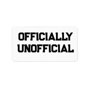 Etiqueta Oficialmente No Oficial