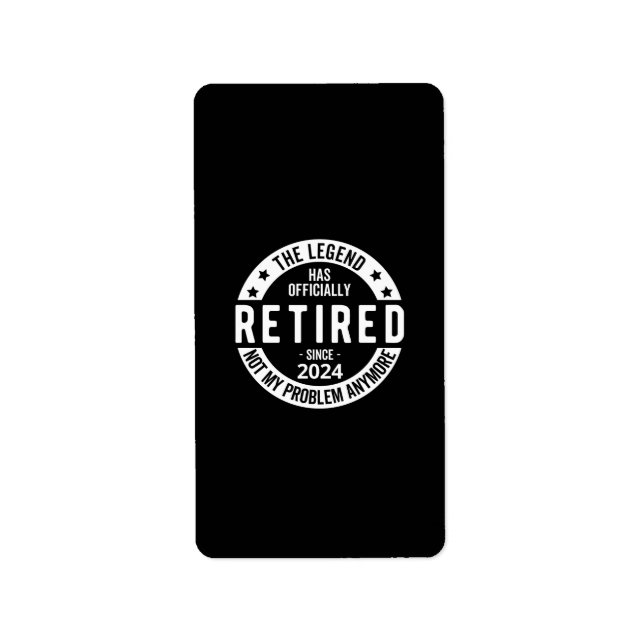 Etiqueta oficialmente retirado 2024 (Frente)