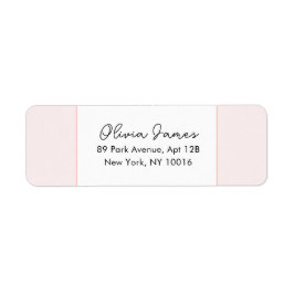 Etiqueta Oh Baby Elegant Script Pink Address Labels