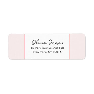 Etiqueta Oh Baby Elegant Script Pink Address Labels