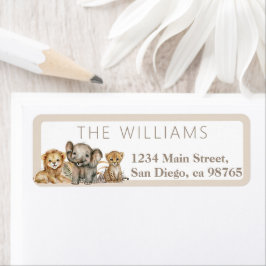 Etiqueta Oh Baby Safari Animals Boho Baby Shower