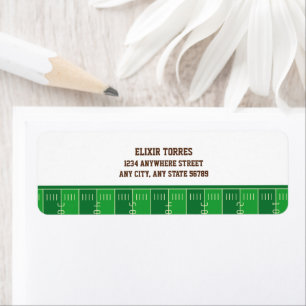 Etiqueta Oh Boy Football Baby Shower