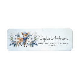 Etiqueta Oh Deer Winter Boy Baby Shower