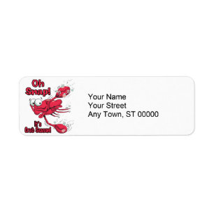 Etiqueta oh sacude la temporada de cangrejo divertido cangr