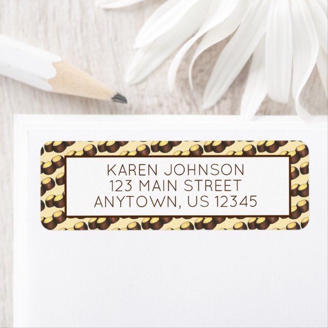 Etiqueta Ohio OH Peanut Butter Buckeye Buck Oye Nut Candy (In situ)