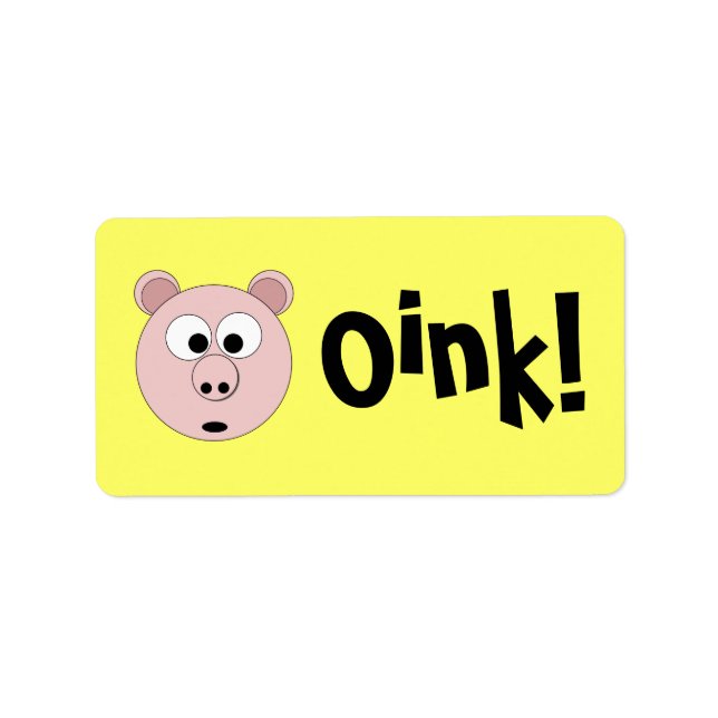 Etiqueta ¡Oink! (Frente)