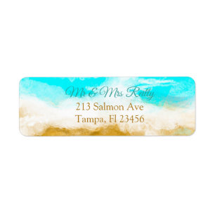 Etiqueta Olas oceánicas y playa de arena