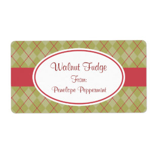 Etiqueta Olive Argyle Holiday Labs
